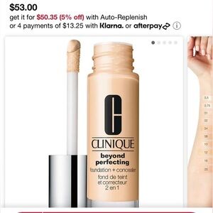 New with box Clinique Beyond perfecting foundation + concealer